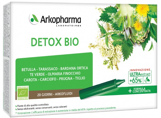 ARKOFLUIDI DETOX BIO 20 FIALE - farmasconti.eu