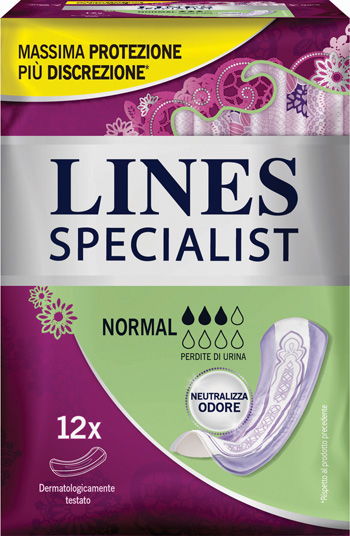 LINES SPECIALIST PANNOLONE NORMAL FARMA 12 PEZZI - farmasconti.eu