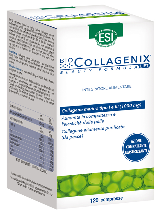 ESI BIOCOLLAGENIX 120 COMPRESSE - farmasconti.eu