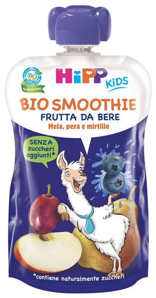 HIPP BIO SMOOTHIES MELA/PERA/MIRTILLO 120 ML - farmasconti.eu