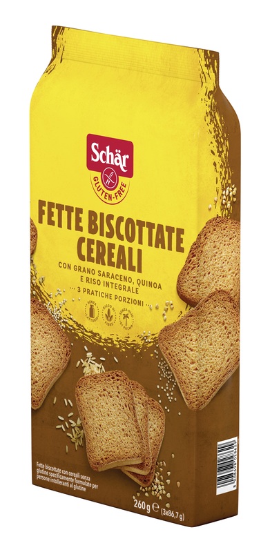 SCHAR FETTE BISCOTTATE CEREALI 3 PORZIONI DA 86,7 G - farmasconti.eu