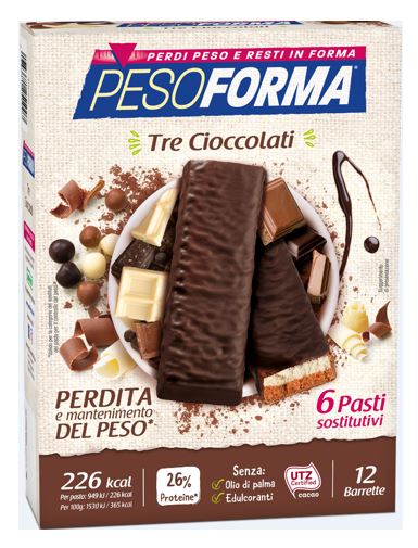 PESOFORMA BARR 3 CIOCCOLATI 372 G - farmasconti.eu