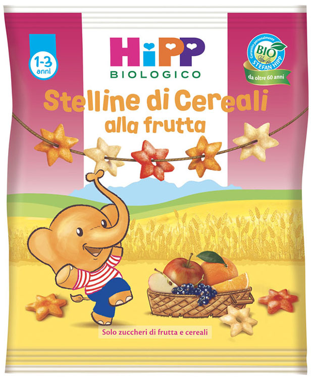 HIPP BIO STELLINE DI CEREALI ALLA FRUTTA 30 G - farmasconti.eu