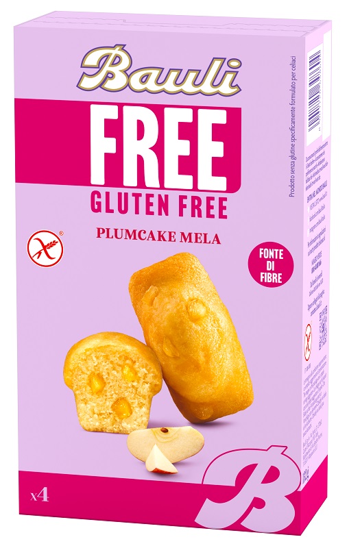 BAULI FREE PLUMCAKE MELA 4 PEZZI DA 33 G - farmasconti.eu