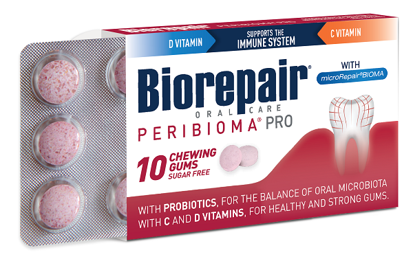 BIOREPAIR PERIBIOMA GOMME MASTICABILI 10 COMPRESSE DA 1,2 G - farmasconti.eu