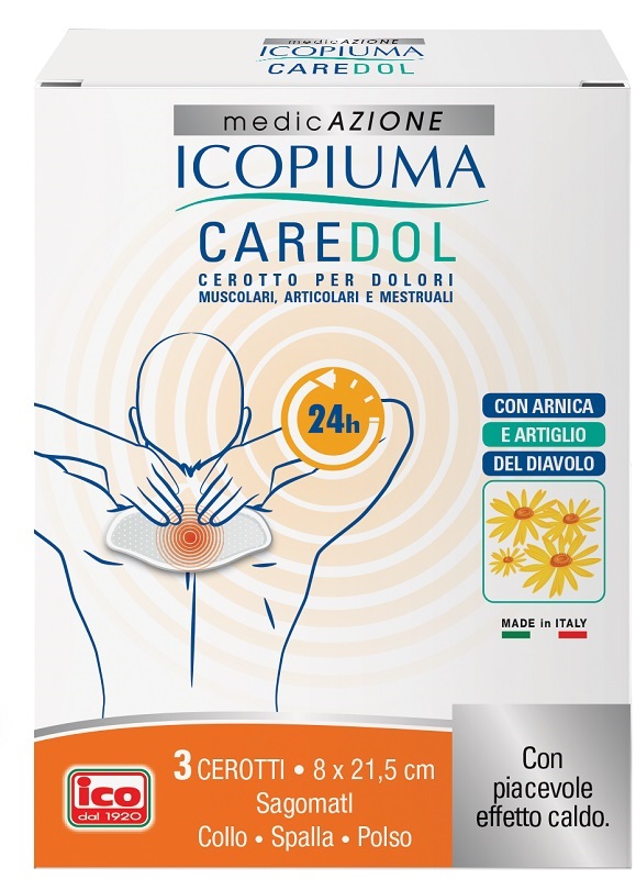 ICOPIUMA CAREDOL CEROTTO DOL COLLO-SPALLA-POLSO 3 PEZZI - farmasconti.eu