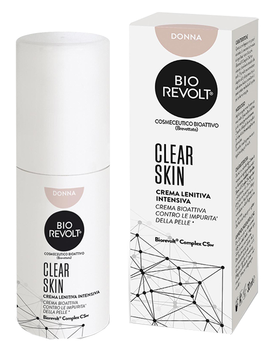 BIOREVOLT RX CLEAR SKIN DONNA CREMA LENITIVA INTENSIVA BIOATTIVA PER PELLI IMPURE 30 ML - farmasconti.eu
