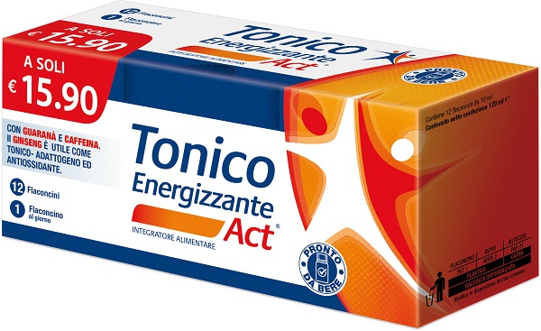 TONICO ENERGIZZANTE ACT 12 FLACONCINI DA 10 ML - farmasconti.eu
