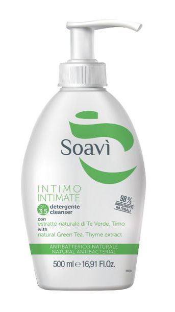 SOAVI INTIMO ANTIBATTERICO PH3,5 FLACONE CON DISPENSER 500 ML - farmasconti.eu