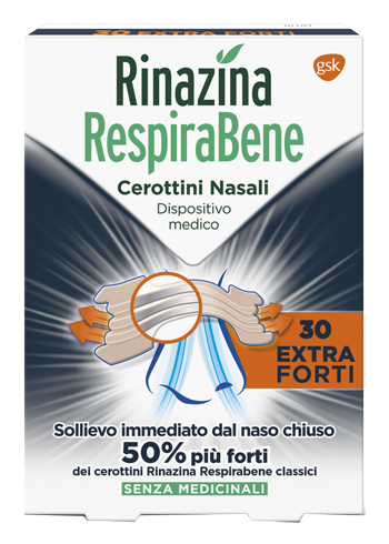 RINAZINA RESPIRABENE CEROTTINO EXTRA FORTE 30 PEZZI - farmasconti.eu