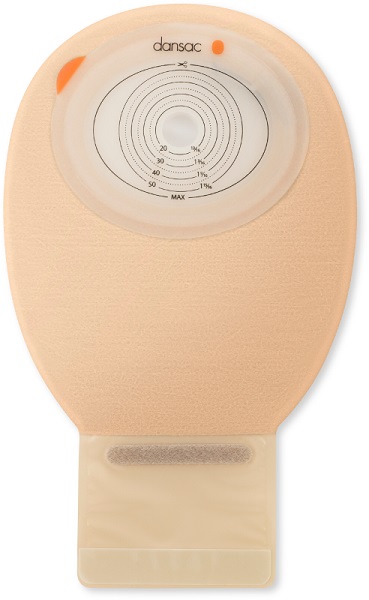 DANSAC NOVALIFE TRE 1 SACCA APERTA OPACA PIANA MAXI PER ILEOSTOMIA CON FINESTRA RITAGLIABILE 15-70X90 MM 550 ML 10 PEZZI - farmasconti.eu