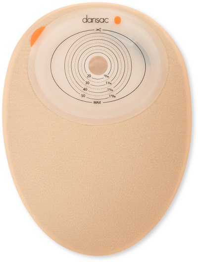 DANSAC NOVALIFE TRE 1 SACCA CHIUSA OPACA PIANA MIDI PER COLOSTOMIA CON FINESTRA RITAGLIABILE 15-55X70 MM 470 ML 30 PEZZI - farmasconti.eu