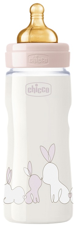 CHICCO BIBERON ORIGINAL 330ML TOUCH REGULAR GIRL CON TETTARELLA IN CAUCCIU' - farmasconti.eu