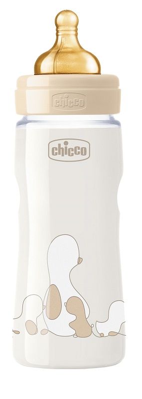 CHICCO BIBERON ORIGINAL 330ML TOUCH REGULAR UNISEX CON TETTARELLA IN CAUCCIU' - farmasconti.eu