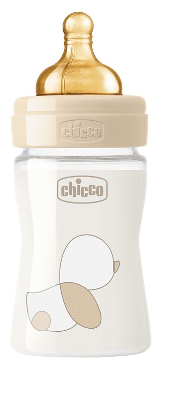 CHICCO BIBERON ORIGINAL 150ML VETRO 1 FORO 1 FORO UNISEX CON TETTARELLA IN CAUCCIU' - farmasconti.eu