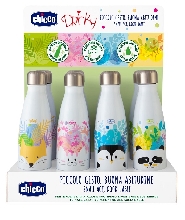 CHICCO BORRACCIA INOX 350 ML - farmasconti.eu
