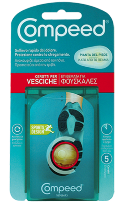 COMPEED CEROTTI PER VESCICHE PIANTA PIEDE SPORT 5 PEZZI - farmasconti.eu