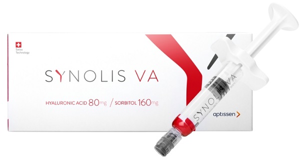 SYNOLIS V-A SOLUZIONE INIETTABILE VISCOELASTICA ISOTONICA IN SIRINGA PRERIEMPITA DI SODIO IALURONATO 80MG  E SORBITOLO 160MG CAPACITA' SIRINGA 4ML MONOSHOT 1 PEZZO - farmasconti.eu