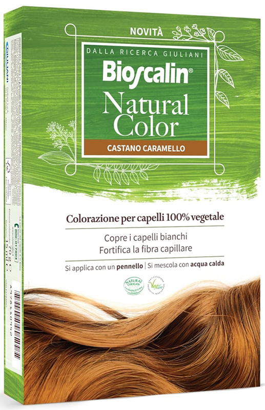 BIOSCALIN NATURAL COLOR CASTANO CARAMELLO 70 G - farmasconti.eu