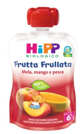 HIPP BIO FRUTTA FRULLATA MELA/MANGO/PESCA 90 G - farmasconti.eu
