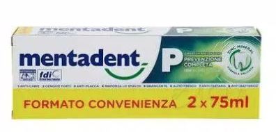 MENTADENT P 2 X 75 ML BITUBO PROMO - farmasconti.eu