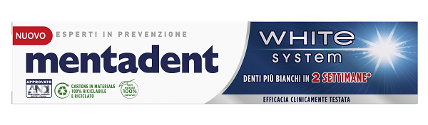 MENTADENT WHITE SYSTEM 75 ML - farmasconti.eu