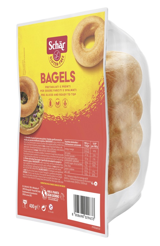 SCHAR BAGELS SENZA LATTOSIO 4 PEZZI DA 100 G - farmasconti.eu