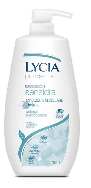 LYCIA PRODERMA BAGNODOCCIA SENSIDRA 750 ML - farmasconti.eu