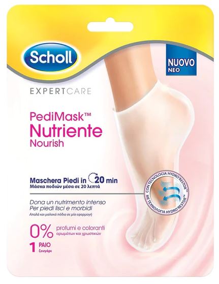 SCHOLL EXPERTCARE PEDIMASK NUTRIENTE 0% PROFUMI E COLORANTI - farmasconti.eu
