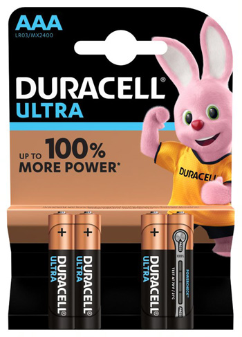 DURACELL ULTRA AAA B4 MN2400 RFT 10 PEZZI - farmasconti.eu