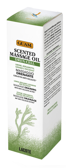 GUAM SCENTED MASSAGE OIL DREN CELL MASSAGGIO DRENANTE CON ATTIVI ANTI-CELLULITE 150 ML - farmasconti.eu