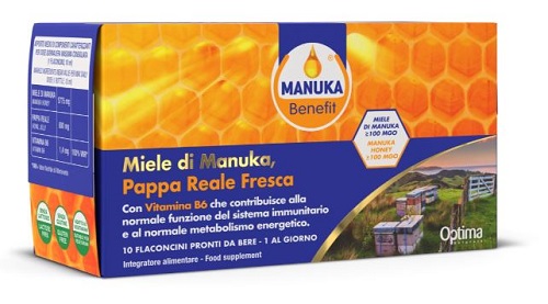 MANUKA BENEFIT PAPPA REALE MANUKA VITAMINA B6 10 FLACONCINI 10 ML - farmasconti.eu
