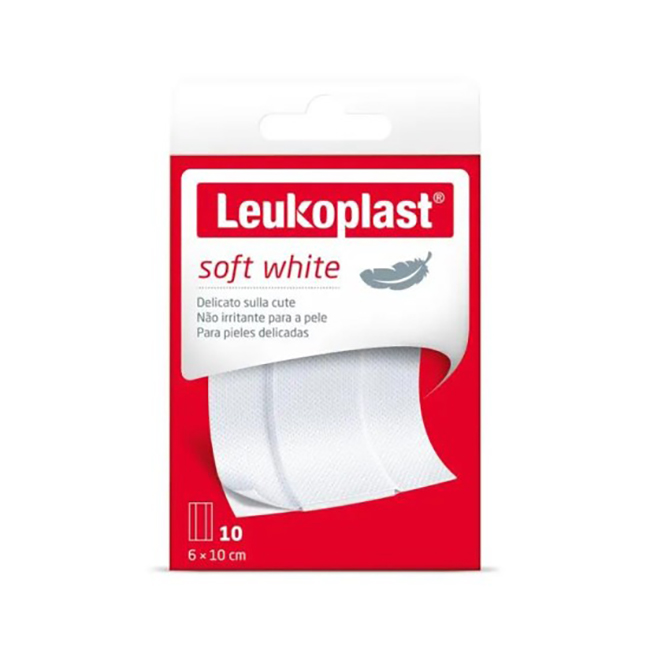 LEUKOPLAST SOFT WHITE 100 X 6 CM 10 PEZZI - farmasconti.eu