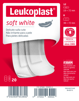 LEUKOPLAST SOFT WHITE 20 PEZZI ASSORTITI - farmasconti.eu