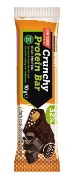 CRUNCHY PROTEINBAR DARK ROCK CHOCOLATE BARRETTA 40 G - farmasconti.eu