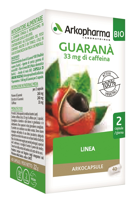 ARKO CAPSULE GUARANA' BIO 40 CAPSULE - farmasconti.eu