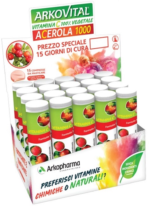 ARKOVITAL ACEROLA 1000 15 COMPRESSE - farmasconti.eu