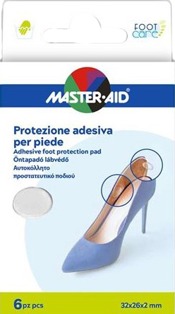 PROTEZIONE ADESIVA MASTER-AID FOOTCARE TRASPARENTE MIX 6 PEZZI A5 - farmasconti.eu