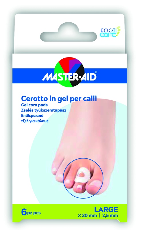 CEROTTO PROTEZIONE CALLI MASTER-AID FOOTCARE IN GEL LARGE 6 PEZZI B11 - farmasconti.eu