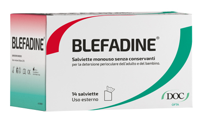 BLEFADINE 14 SALVIETTE MONOUSO PER DETERSIONE PERIOCULARE - farmasconti.eu