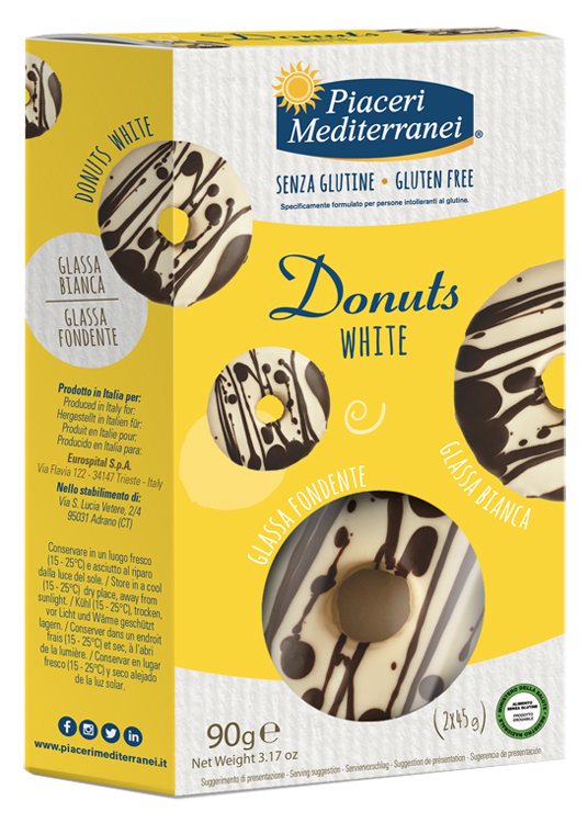 PIACERI MEDITERRANEI DONUTS WHITE 90 G - farmasconti.eu
