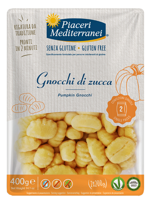 PIACERI MEDITERRANEI GNOCCHI DI ZUCCA 400 G - farmasconti.eu