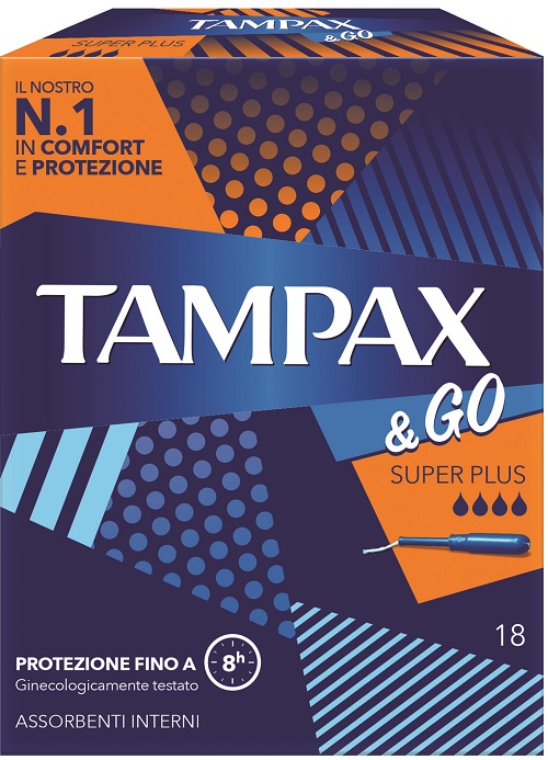 TAMPAX &GO ASSORBENTE INTERNO SUPER PLUS 18 PEZZI - farmasconti.eu