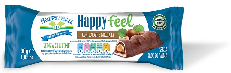 HAPPY FARM HAPPY FEEL CACAO E NOCCIOLA MONO 30 G - farmasconti.eu