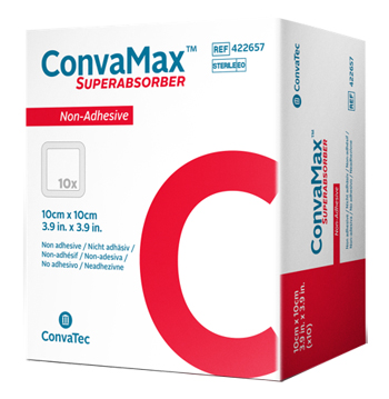 MEDICAZIONE AVANZATA CONVAMAX SUPERABSORBER NON-ADHESIVE 15X15 CM 10 PEZZI - farmasconti.eu