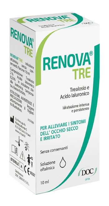 RENOVA TRE COLLIRIO A BASE DI TREALOSIO E ACIDO IALURONICO 10 ML SENZA CONSERVANTI - farmasconti.eu