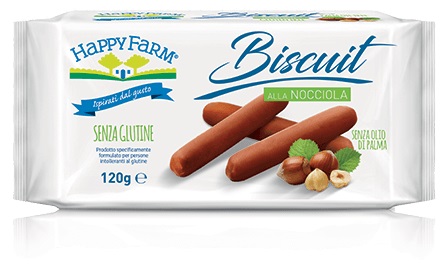 HAPPY FARM BISCUIT NOCCIOLA 120 G - farmasconti.eu