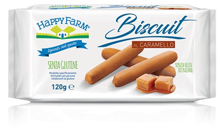 HAPPY FARM BISCUIT CARAMELLO 120 G - farmasconti.eu