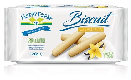 HAPPY FARM BISCUIT VANIGLIA 120 G - farmasconti.eu
