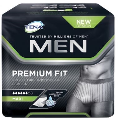 MUTANDINA ASSORBENTE MASCHILE TENA MEN PREMIUM FIT LIVELLO 4 S/M 10 PEZZI - farmasconti.eu